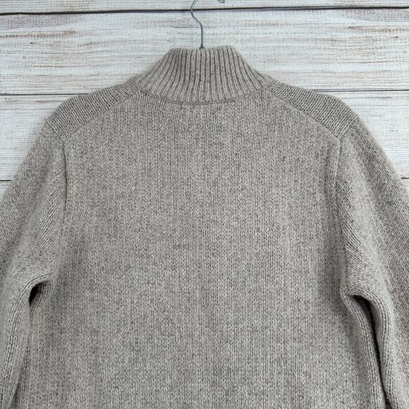 Patagonia Off Country Pullover Sweater Mens Small Beige Wool Silk Blend - Picture 4 of 14